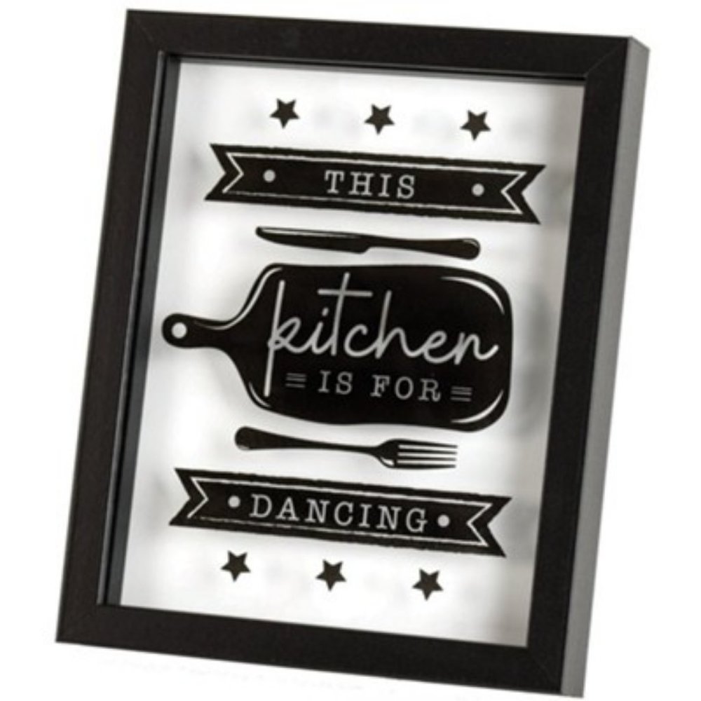 This Kitchen is For Dancing Framed Art - NWT